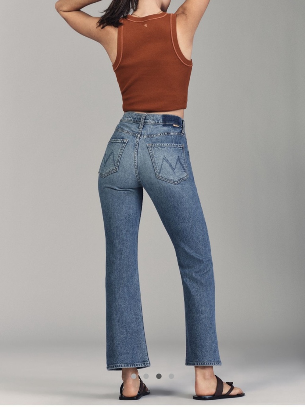 Mother Superior The Scooter Ankle High Rise  jeans ‘I’m The Wnner’ Size 29 NICE!